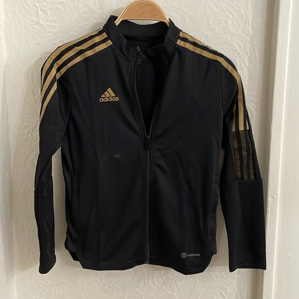 ADIDAS Kids Tiro Track Jacket Size S In Black